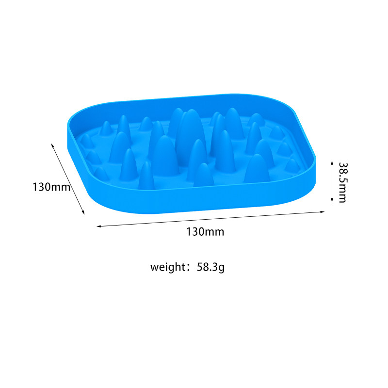 Silicone pet square licking pad